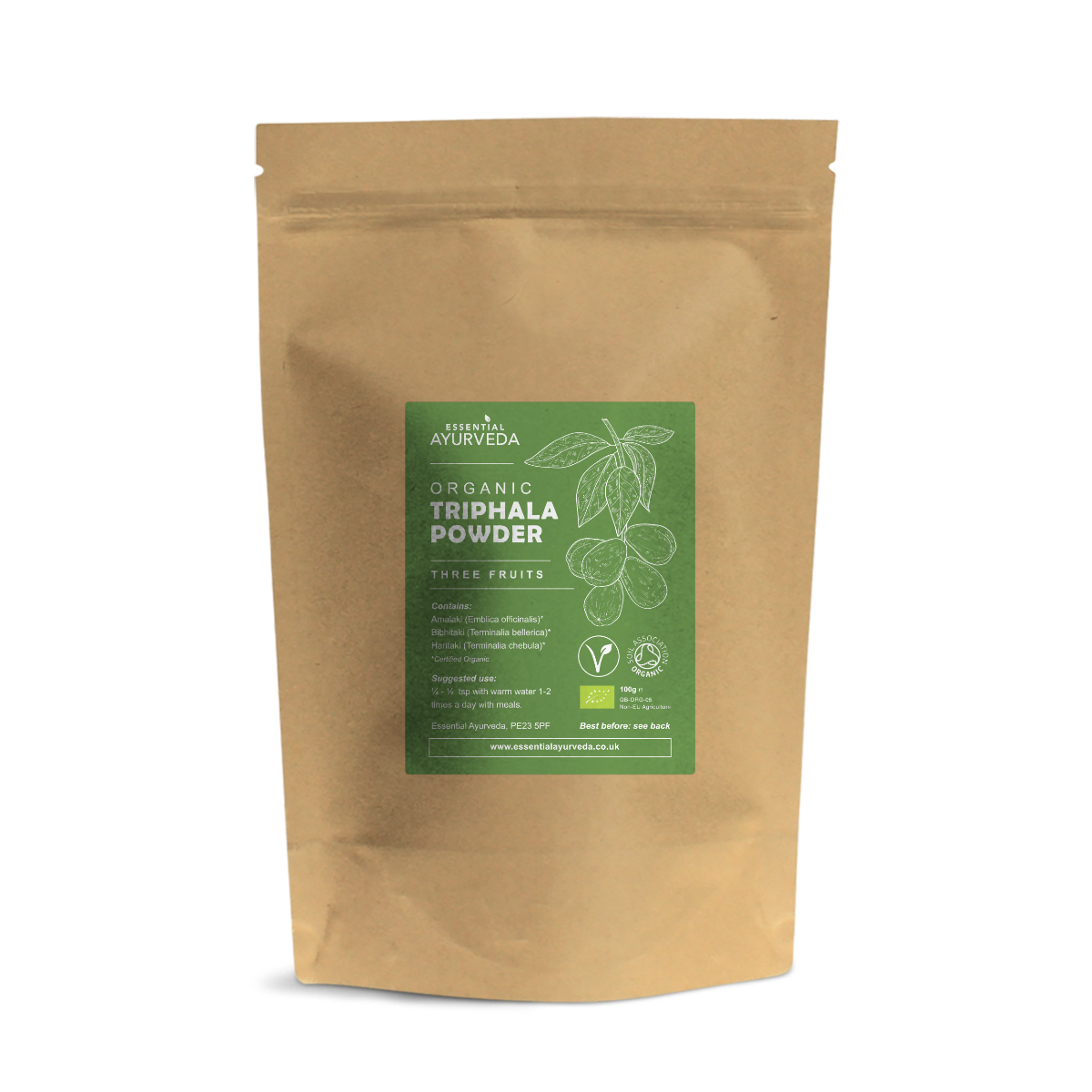 Organic Triphala Powder Essential Ayurveda